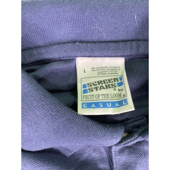 AIR FRANCE VINTAGE POLO SHIRT SCREEN STARS MENS L - Picture 3 of 9